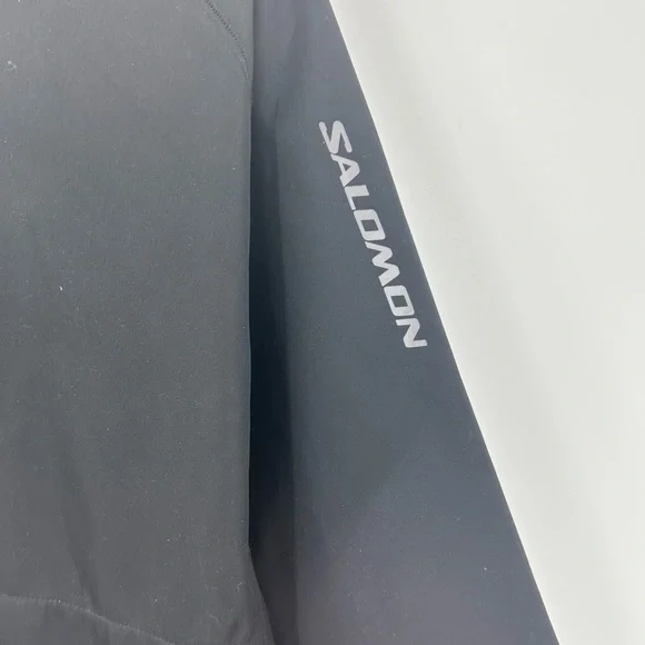 Salomon Black Nylon Jacket Ski Snowboard Mens XL - Picture 3 of 10